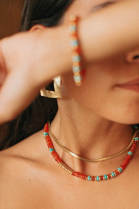 Collier Laguna Socool, bijou fantaisie intemporel en acier inoxydable fait main Arcachon