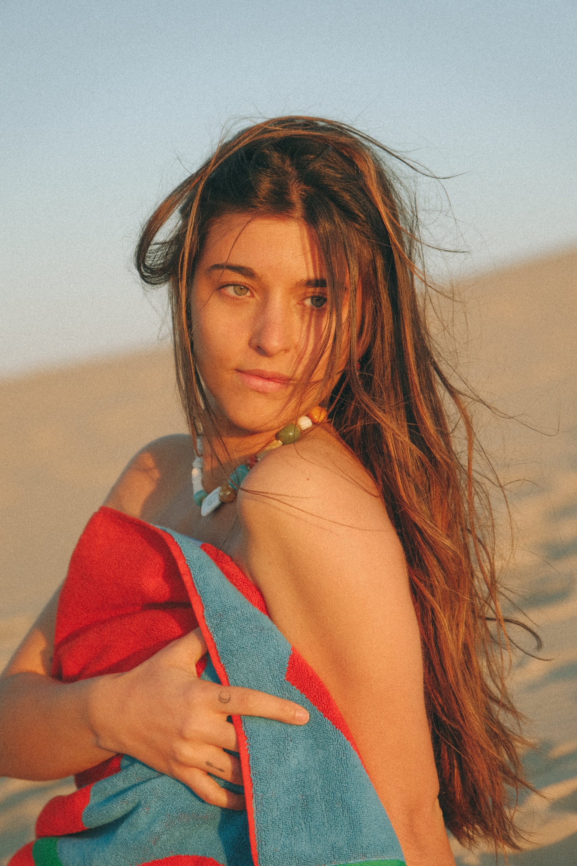 Collier Horizon Socool, bijou fantaisie bohème en coquillages et pierres vintage fait main Arcachon